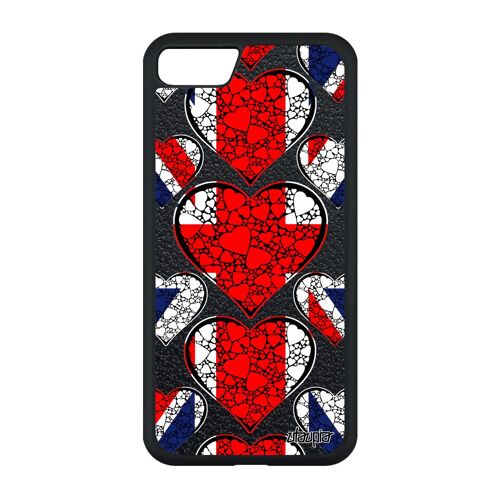 Coque Antichoc Pour Iphone Se 2022 Silicone Drapeau Union Jack Angleterre Anglais Jo Personnalisé Angleterre Foot Basket Euro