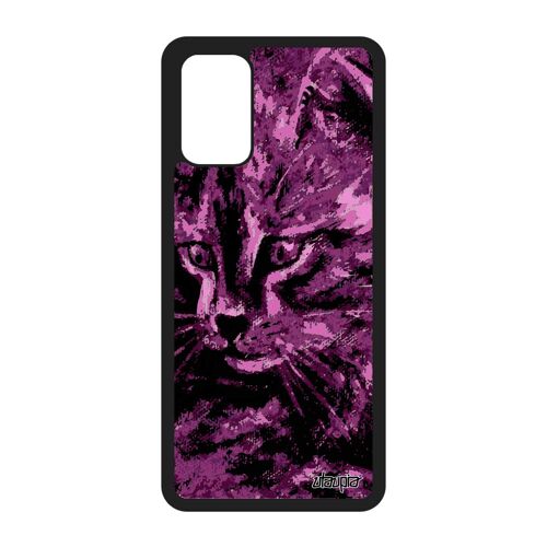 Coque S20+ Plus silicone chat dessin petit fantaisie mignon bumper felin aluminium telephone moustache chaton noir de Samsung galaxy