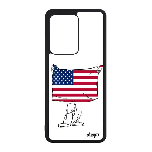 Coque Drapeau Etats Unis Usa Americain Samsung S20 Ultra Silicone De Protection Souple Nfl Foot Coupe Du Monde 4g Caoutchouc Galaxy