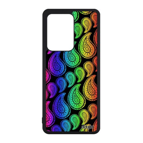 Coque S20 Ultra Silicone Motif Cachemire Etui Ethnique Arc En Ciel Telephone Mobile Multicolore Tendance Indienne Gay Samsung Galaxy