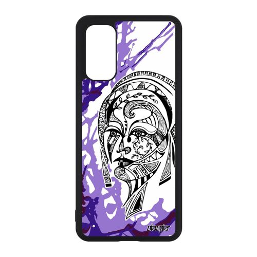 Coque S20 Silicone Femme Arbre Rigide Fille Telephone Dessin Original Peinture Azteque Tribal Art Ethnique Couleur De Samsung Galaxy