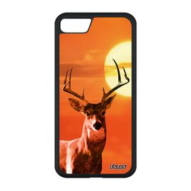 Coque Iphone Se 2022 Silicone Cerf Faon Orange 4g Metal Cervide Animaux Cover Antichoc Foret De Protection Ciel Animal Brame