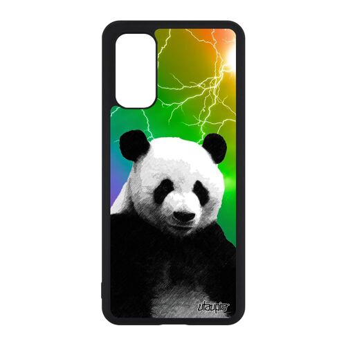 Coque panda Galaxy S20 silicone geant chine animaux design 4G vert animal housse multicolore antichoc arc en ciel ecolo de Samsung