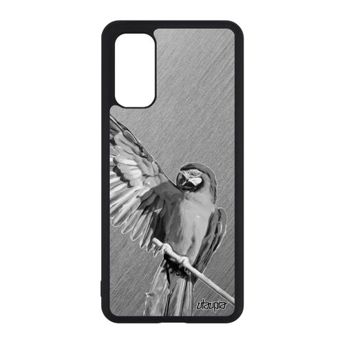 Coque S20 Silicone Perroquet Effet Animal Tropical Design Oiseau Texture Personnalisé Animaux Telephone Etui Perruche Samsung Galaxy