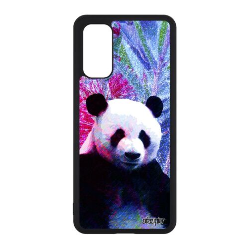 Coque Pour S20 Silicone Panda Noir Design Chine Animaux Etui Nature Ecolo Fleurs Dessin Animal Geant Bleu Rigide De Samsung Galaxy