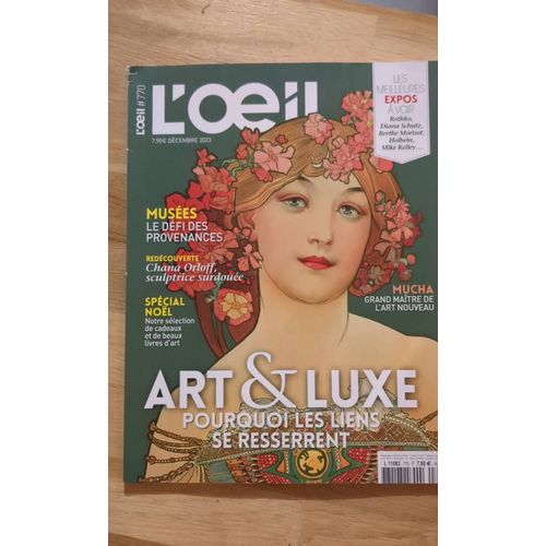 Magazine L'Oeil Numéro 770 Décembre 2023