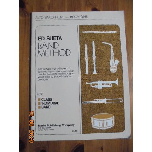 Band Method, Alto Saxophone - Book One
