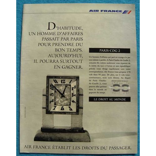 Publicité Papier - Air France De 1995