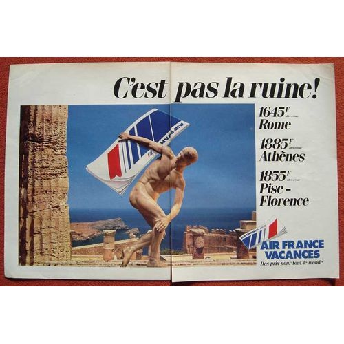 Publicité Papier - Air France De 1983