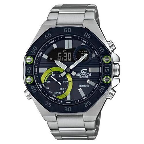 Casio Montre Argent Analogique - Digital Hommes Edifice Ecb-10db-1aef