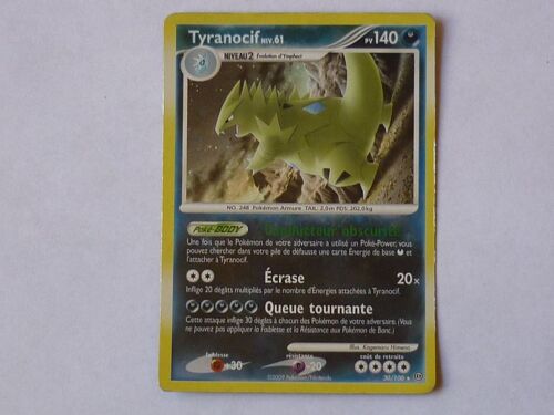 Carte Pokemon " Tempete " Tyranocif     Holo   140  Pv    30/100