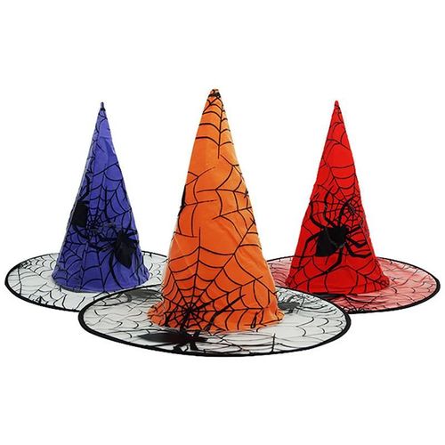 Chapeau De Sorcière À Ruban Mascarade Chapeaux De Fête Casquettes Accessoires Costume Cosplay Pour Fête D'halloween Accessoire Pour Déguisement Accessoire De Décor