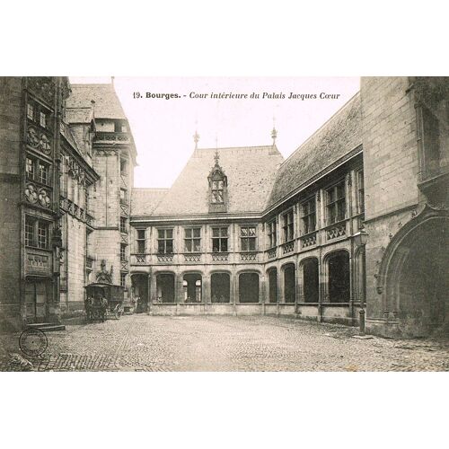 Carte Postale Ancienne, France, Cher ( 18 ), Bourges, Cour Intérieure Du Palais Jacques Coeur