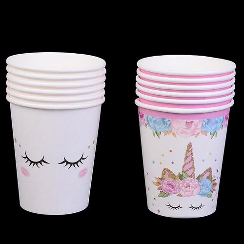 Décor De Fête Licorne Pour Enfants Chapeau Serviettes Nappe Cadeaux D'anniversaire Ballons En Latex À Thème Licorne