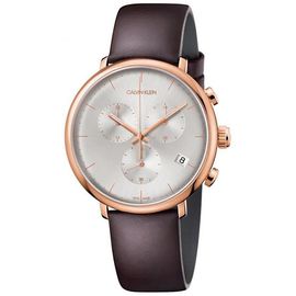 Montre Calvin Klein High Noon K8m276g6 - Analogique Quartz Pour Homme En Cuir