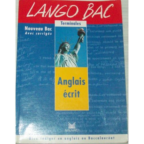 Anglais Écrit - Terminales Toutes Sections