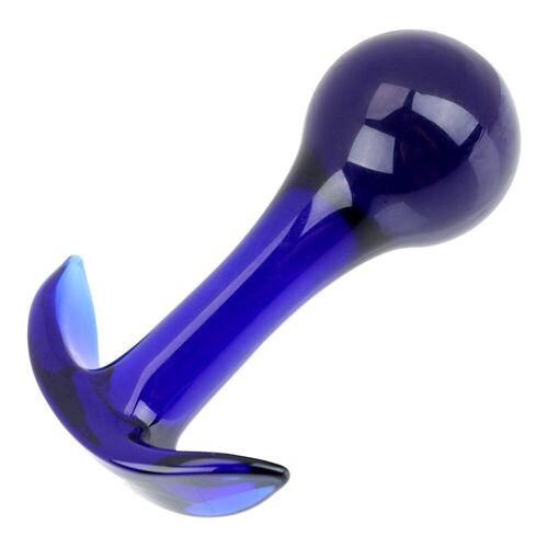 Masseur De Prostate Pour Femmes Et Hommes, Plug Anal, En Verre Bleu, En Cristal Pyrex, Produit De Stimulation Des Fesses