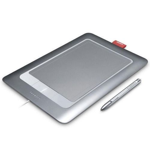 Wacom Bamboo Fun M Pen & Touch - Numériseur - droitiers et gauchers - 21.7 x 13.7 cm - 4 boutons - filaire - USB - argent