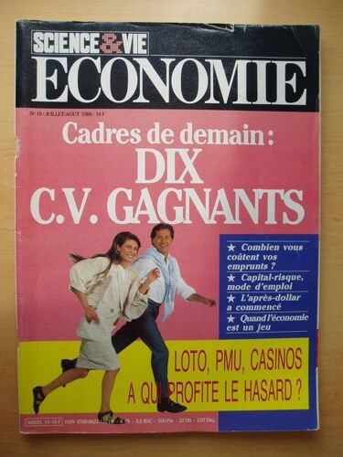 Science Et Vie Économie  N° 19 : Cadres De Demain - 10 Cv Gagnants