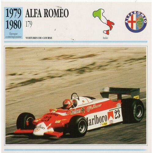Fiche Atlas Voiture Alfa Roméo 179
