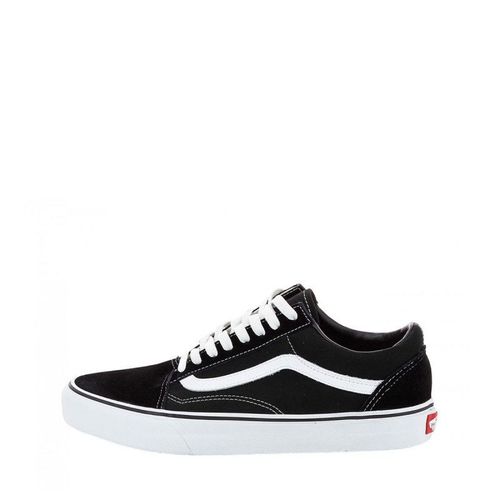 Vans Old Skool Baskets En Toile Noire / Blanche Pour Homme - 47