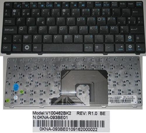 Clavier Azerty Belge / Belgian Pour ASUS EeePc EPC EPC 900HA 900 HA Series, Noir / Black, Model: V100462BK2, P/N: 0KNA-093BE01