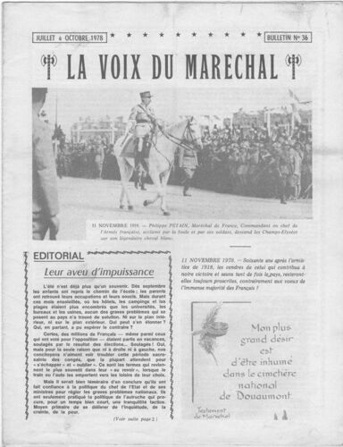 La Voix Du Maréchal  N° 36