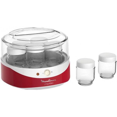 Moulinex Yogurteo YG229510 - Yaourtière - 13 Watt - blanc/rouge
