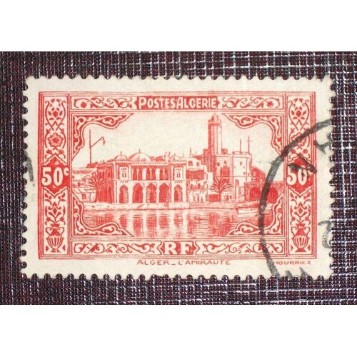 Anciennes Colonies Françaises - Algerie N° 112 Oblitéré De 1936-37 - 50c Rouge « L'amirauté, À Alger »