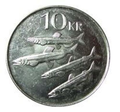 Pièce 10 Couronnes Islande - 1987