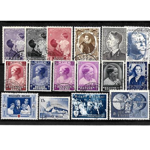 Belgique-Lot De 16 Timbres Oblitérés-Très Bon Etat