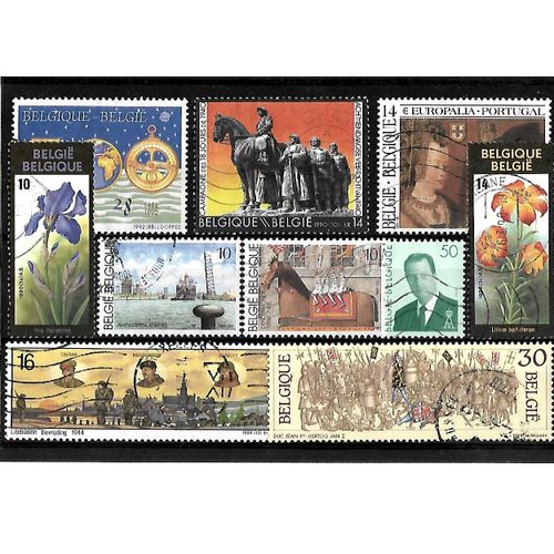 Belgique-Lot De 10 Timbres Oblitérés-Très Bon Etat