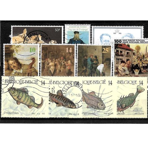 Belgique-Lot De 11 Timbres Oblitérés-Très Bon Etat