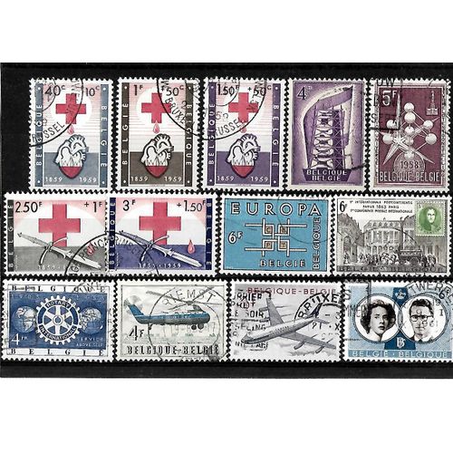 Belgique-Lot De 13 Timbres Oblitérés-Très Bon Etat