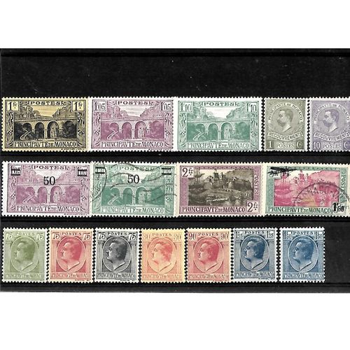 Monaco-Lot De 16 Timbres Oblitérés-Très Bon Etat