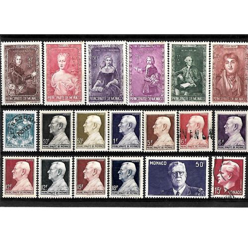 Monaco-Lot De 19timbres Oblitérés-Très Bon Etat