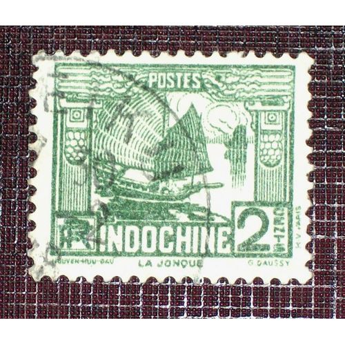 Anciennes Colonies Françaises - Indochine N° 156 Oblitéré De 1931-39 - 2c Vert « Jonque »