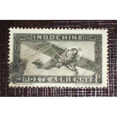 Anciennes Colonies Françaises - Indochine Poste Aérienne N° 11 Oblitéré De 1933-38 - 1pi Noir « Avion »