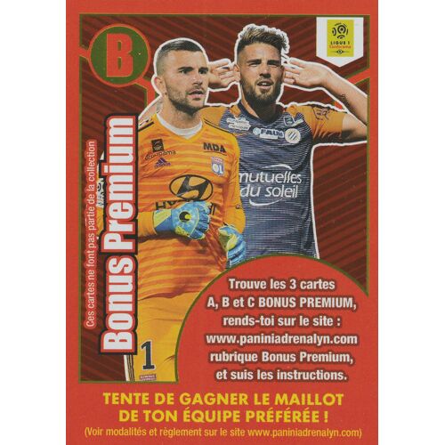Carte Panini Foot - Adrenalyn Xl 2019 / 2020 - B - Lopez / Delort - Bonus Premium