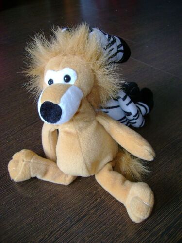 Peluche Zèbre + Lion 25 Cm
