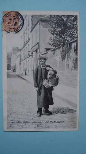 Cpa 1905.Les Petits Metiers Parisiens.Le Retameur.Top Carte.