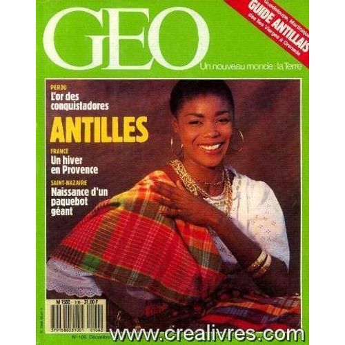Geo N°106, Decembre 1987 -Antilles