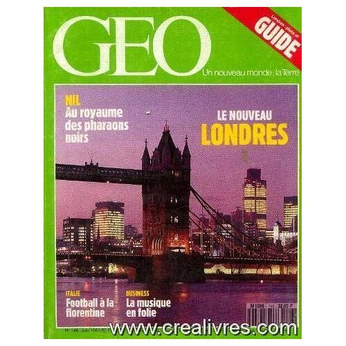 Géo N°148, Juin 1991 -Le Nouveau Londres