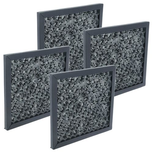 vhbw 4x Filtre à charbon actif compatible avec One Life X purificateur d'air - Filtre à air noir