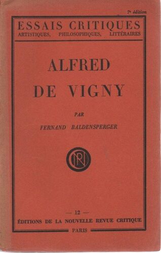 Alfred De Vigny