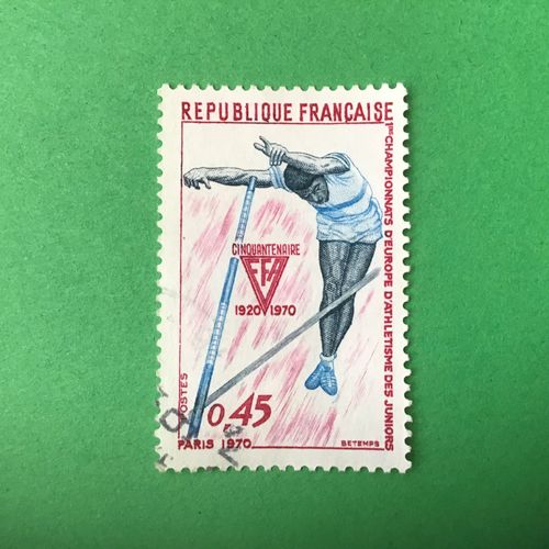 France - 1ers Championnats D'europe D'athlétisme Des Juniors (Y & T 1650)