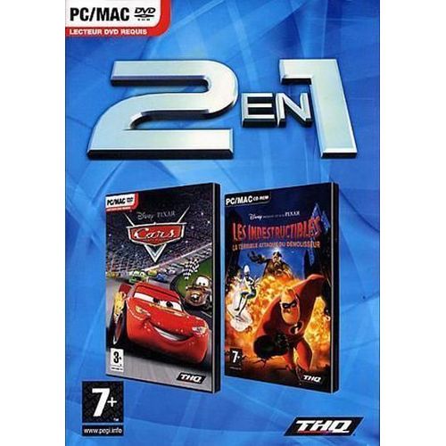 Pack 2 En 1 Cars & Les Indestructibles Pc