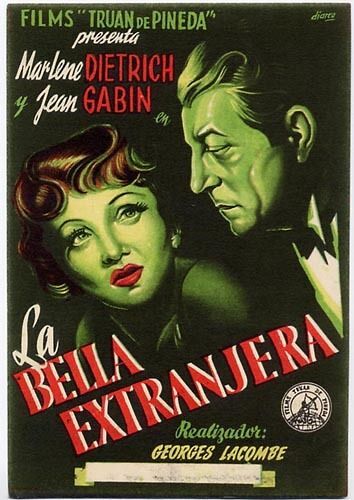 Jean Gabin * Martin Roumagnac * Georges Lacombe - 1946 - Affichette Originale De Cinema Espagnole *  Petite Affiche De 9*13 Cm - Dessin  Diarca - Handbill Movie Poster * (Jean Gabin ; Marlene Dietrich