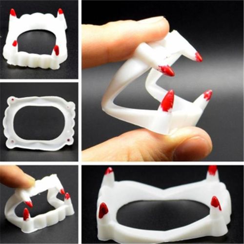 Guirlandes D'halloween Monstre Loup-Garou Zombie | Crocs Lumineux De Vampire En Fausses Dents De Dracula? Dents D'halloween Mascarade? Accessoire Costume Cosplay 1 Pièce  Z295