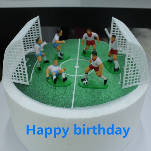 1 Ensemble Pour Décoration De Gâteau | Jeu De Football? Poupée D'anniversaire? Jouet Pour Enfants? Décoration De La Maison? Cuisson De Football? Fournitures De Fête De Cupcake Pour Décoration De Gâteau  Z667
